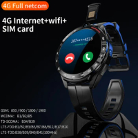 4G Full Netcom Smart Watch 1.6 inch Android 11Dual Camera HD Call Wifi GPS Men Watch phone 6G RAM128G ROM for For Android IOS