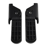1pair Electric Moped Front Pedal Scooter Front Foldable Pedal Leg Support Pad Electric Bike Collapsible Front Foot Pedal Parts