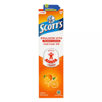 Scott's ScottS Emulsion Vita Orange Suplemen Kesehatan Otak Dan Pertumbuhan Anak - 400 Ml