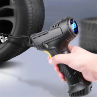 Car Electrical Tire Inflator Wireless Portable Compressor Digital Car Tyre Pump 120W Rechargeable Air Pump For Car Bicycle