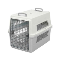 IRIS ATC-870寵物航空飛機籠(白/灰)(大型犬適用~35kg)