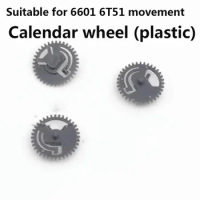 Suitable For 6601 Mechanical Movement Loose Parts 6T51 Clock Repair Parts Calendar Wheel Watch Accessories