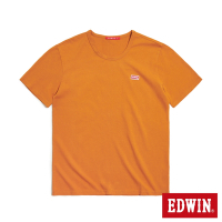 EDWIN 人氣復刻款 經典小紅標徽章短袖T恤-男-土黃色