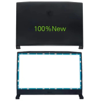 New for MSI Katana GF66 11UE 11UG MS-1581 Black Top LCD Back Cover Front Bezel