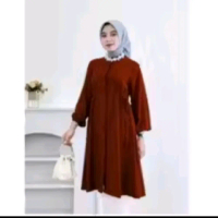 tunik Becca Rayon polos wanita terbaru  // atasan wanita tunik rayon polos premium terlaris