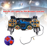 Multi-Color D-Pad Thumstick Face Button DTF LED Kit 6 Colors for PS4 Controller Electronic Machine A