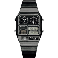 CITIZEN 星辰 ANA-DIGI TEMP 80年代復古設計手錶 指針/數位/溫度顯示 送禮推薦 JG2105-93E