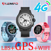LEMFO kids watch with sim card 4G smart watches GPS LBS Tracker for boys girls D36 smartwatch SOS WIFI Video Call IPX7 Waterproo