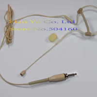 Head worn Headset Omnidirectional Microphone for Sennheiser AKG Shure Audio-Technica Wireless Mic Bodypack etc