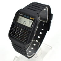 CASIO手錶 全黑計算機電子鋼錶【NECD10】