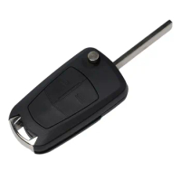 New Key Fob Case Cover For Opel Corsa D Zafira B Astra H Tigra 2 Button Remote Flip Key Fob Case Car Interior Accessories