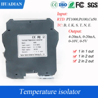 Rtd Signal Converter Signal Isolator Pt100 Pt1000 Temperature Sensor