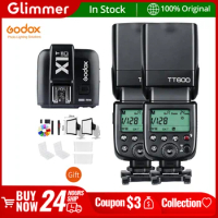 Godox 2x TT600 2.4G Wireless Camera Flash Speedlite with X1T-C/N/S/F/O Transmitter for Canon Nikon Sony Fuji Olympus