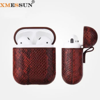XMESSUN New Snake Pattern Air Pods Pro Case Apple Bluetooth Wireless Earphone Air Pods 2 Protective Sleeve Cover Charm xms354