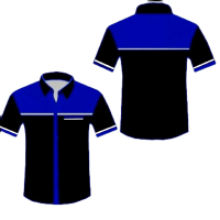 kemeja seragam kerja seragam komunitas dll Baju Wearpack Pria Hitam Pendek Safety