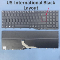 US-International Laptop Keyboard For Fujitsu LifeBook E4512 E5512 E5512A E5513 U7511 U7512 U7613 Celsius H5511 Black Series