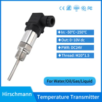 Integrated 0-10V Temperature Transmitter Thermal Resistance Thermometer PT100 rtd Temperature Sensor
