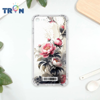 TRON IPhone 7/8/SE2 古風水墨畫紅牡丹花 四角防摔載具殼 軟殼 手機殼