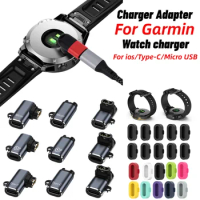 Type C Charger Base Adapter Smart Watch Watch Charging Converter 90 Degree Elbow Accessories for Garmin Fenix 7/7S/7X/6