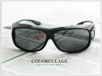 柒彩年代【NY122】近視族可戴 可內搭配眼鏡大鏡框太陽眼鏡~方形加大款~單隻價格