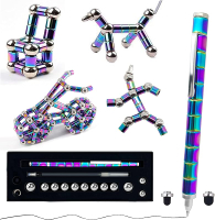 Fidget Pen Decompression Magnetic Pen Cool Fidget Toys for Stress and Anxiety Relief Sensory Toys Be