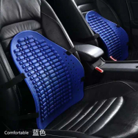 universal Car Back Support Chair Massage Lumbar Support Waist Cushion Mesh Ventilate Cushion Pad For Auto Office Home Pillow1pc