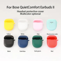 Silicone Case For Bose QuietComfort Earbuds II Bluetooth Earphone Case Sleeve Headset Protective Cover for BOSE QC Earbuds 2