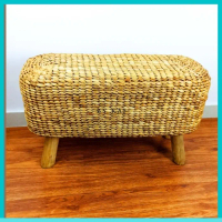 stool panjang enceng gondok / stool bench waterhyacinth
