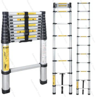 Multifunctional Aluminum Folding Ladder, Household Thickening, EN131, 8.53ft (2.6m)