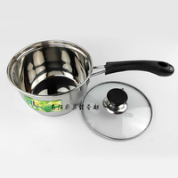 不銹鋼湯鍋小燉鍋熱煮牛奶鍋煲湯鍋子正品家用奶鍋燃氣電磁爐通用1入