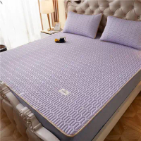 Thai Latex Bed Sheet Set for Summer Cool Mattress Pad Can Be Folded High Qualit Cooling Bed Mat Soft Comfortable Cools Sheets