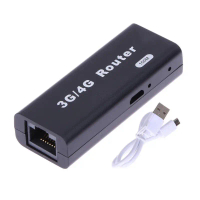Bộ định tuyến không dây, Cầm Tay mini, 3G / 4G WiFi Wlan Hotspot, 150Mbps RJ45, USB, với Cáp USB, Tư