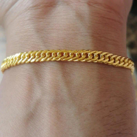 GELANG RANTAI MINI LAPIS EMAS
