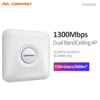 COMFAST Gigabit Wireless Access Point 2.4G&amp;5GHz 1300Mbps Ceiling AP Wave2 WiFi Router/Extender Indoor WiFi Cover Openwrt ddwrt