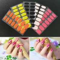 Semi Cured Wraps Fast Gel Nail Sticker Soild Nail Gel Wraps Adhesive Full Cover Gel Nail Sticker Full Cover Manicure Decoration