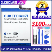 GUKEEDIANZI NEW Battery NBL-38A2500 For TP-link Neffos X1 Lite TP904A TP904C 3100mAh In Stock Smart Phone Hihg Quality