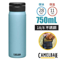 【美國 CAMELBAK】Fit Cap 18/8不鏽鋼完美不鏽鋼保溫瓶750ml/CB2897401075 灰藍