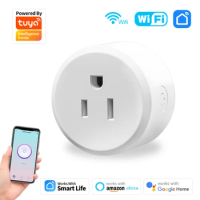 Tuya Smart Wifi Plug US Socket Wireless Outlet Timer Wireless Remote Control Smart Home Appliances for Alexa Google Home 10A