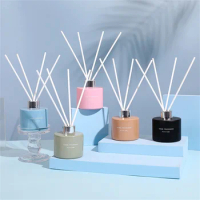 120ml Reed Diffuser with Sticks, Fireless Home Aroma Diffuser for Bathroom, Bedroom, Office, Hotel, Natural Fragrance Diffuser