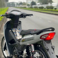 Tem chế Wave 110 2024 trắng xám xi măng- Tem decal 3 lớp