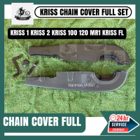 MODENAS KRISS 1 KRISS 2 KRISS 100 120 MR1 KRISS FL Chain Cover Full Set Siap Bracket Tutup Lantai Co