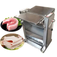 Adjustable Thickness Pig Meat Skinner Pork Skin Peeling Cutting Machine Price Peeling Pork Skin Machine
