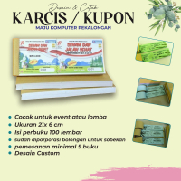 CETAK KARCIS PARKIR DAN KUPON EVENT LOMBA CUSTOM ISI 100
