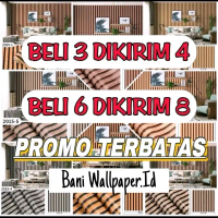 Wallpaper Dinding Sticker Dinding Paket Hemat 4 Roll Motif Elegan Kayu Garis | Kayu Vintage Kertas P