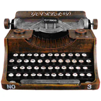 Vintage Typewriter Model Typewriter Typewriter Manual Typewriter Photo Prop Tabletop Decoration Desktop Ornament Black