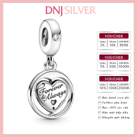 Charm bạc 925 cao cấp, hàng chuẩn bạc - Charm Spinning Forever & Always Soulmate Dangle thích hợp để