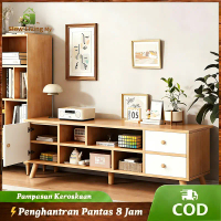 SL4-Black Tv Cabinet /Almari Tv/rak tv kayu /Rak TV/TvConsole/Tv Rack/White Color/Tv Media Storage C