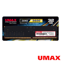UMAX DDR5 5600 32GB 2048X8 桌上型記憶體