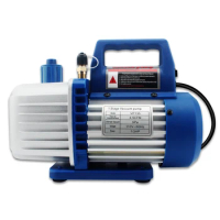 3.5-4.5 CFM Single-Stage Rotary Vane Economy Vacuum Pump - 1/3HP Air Conditioner Refrigerant HVAC Air Tool - R410a 1/2" Flare In