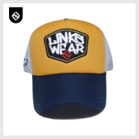 Topi Trucker Topi Jaring Pria Dewasa Linkswear Bordir Timbul Lotto LTT117 Navy Mustard Abu